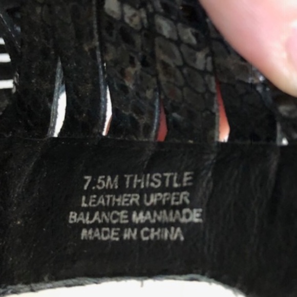 Lovely People Thistle Black Leather Heels - Picture 4 of 6